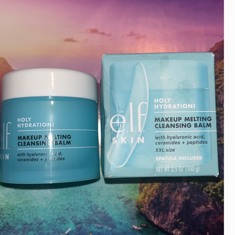 ELF Skin Holy Hydration Makeup Melting Cleansing Balm XXL 3.5 Hyaluronic Acid